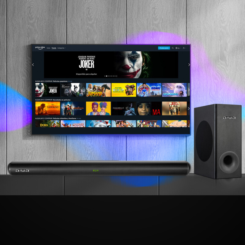 Barra de Sonido Bluetooth AIWA 2.1 Canles 120W RMS con Subwoofer inalámbrico | AW-SBH21W-W Barra de Sonido Bluetooth AIWA 2.1 Canles 120W RMS con Subwoofer inalámbrico | AW-SBH21W-W