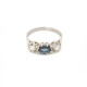 Anillo Estilo Antiguo En Platino Con Brillantes Y Zafiros Anillo Estilo Antiguo En Platino Con Brillantes Y Zafiros