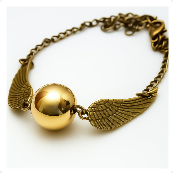 Pulsera Snitch De Harry Potter Dorada