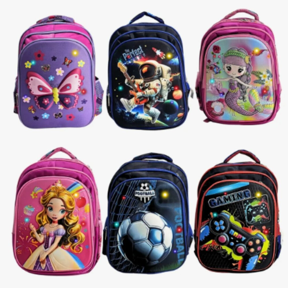 Mochilas Escolares Estampadas Con Luces Astronauta