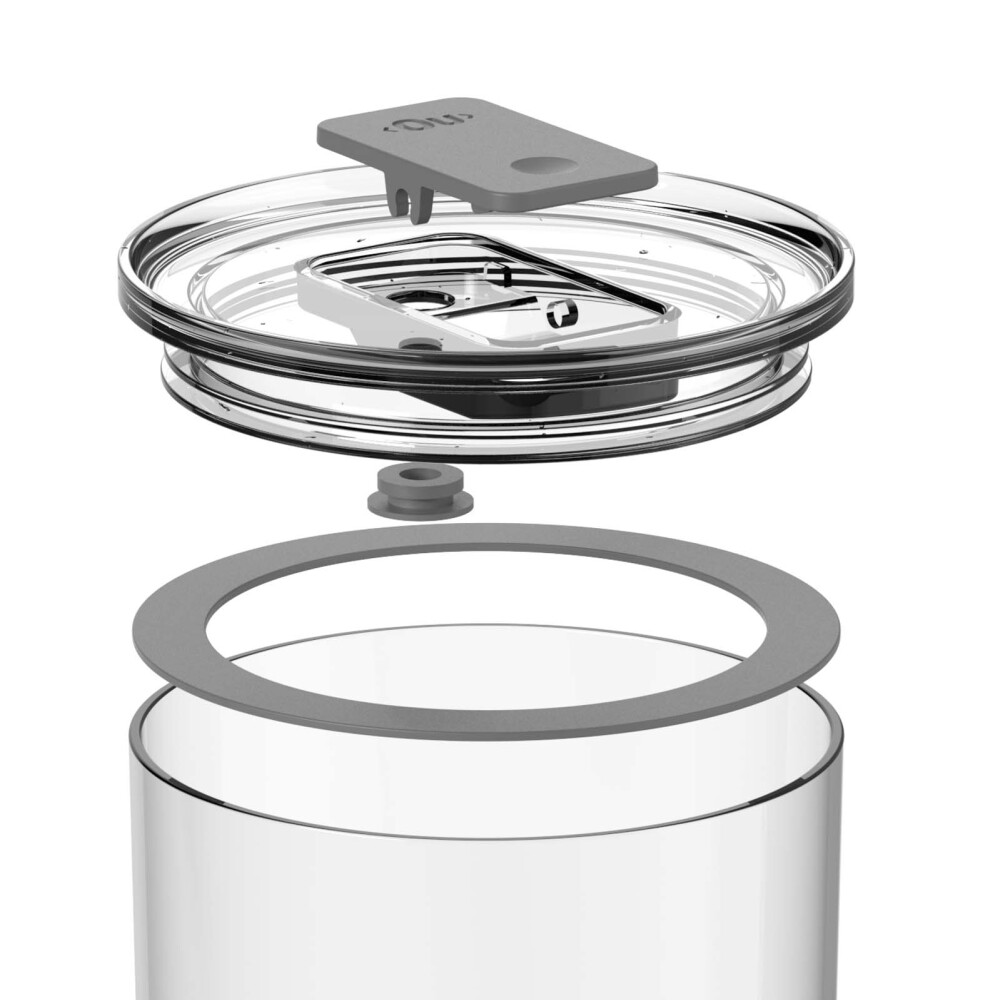 FRASCO REDONDO PLASTICO TRANSPARENTE DUO LOCK PHD250