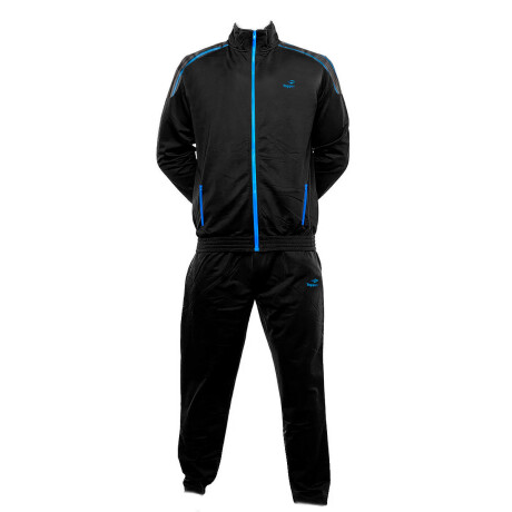 Equipo Deportivo Topper Campera + Pantalón Hombre Negro/Azul