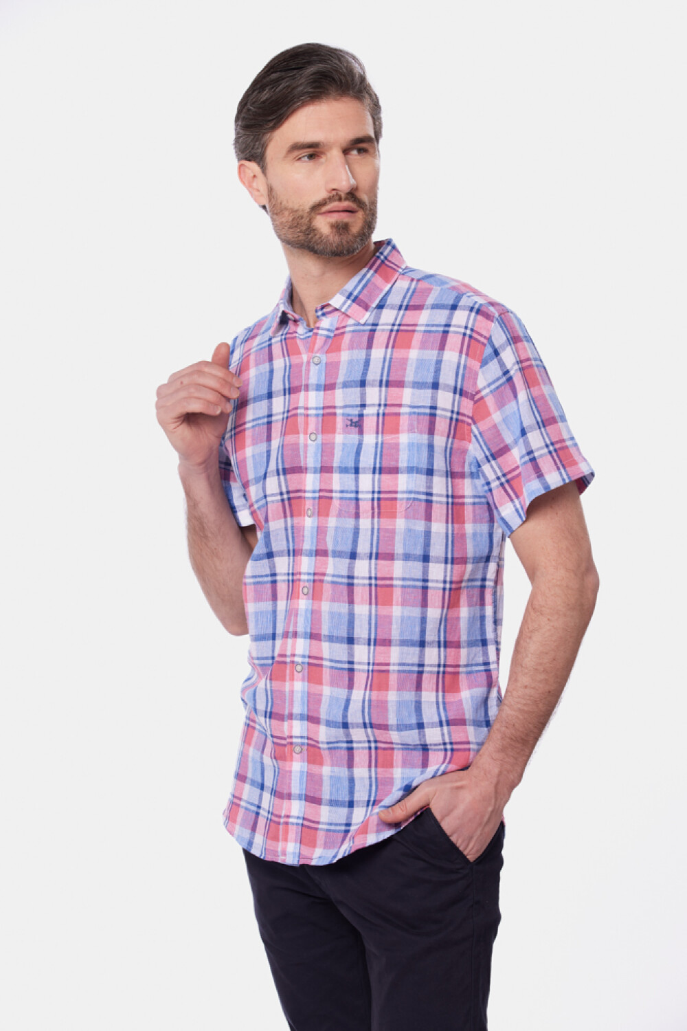 CAMISA DE LINO Rosado