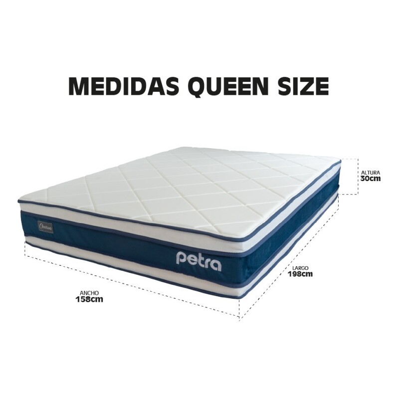 Colchón Espuma Petra Queen 30cm 150kg Reversible Colchón Espuma Petra Queen 30cm 150kg Reversible