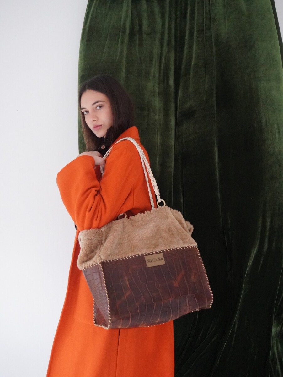 Deep Winter Bag - Chocolate / Beige 