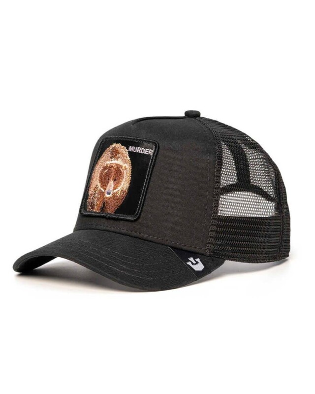 Gorra Goorin Bros Trucker Baseball - The Murder Bear Negro