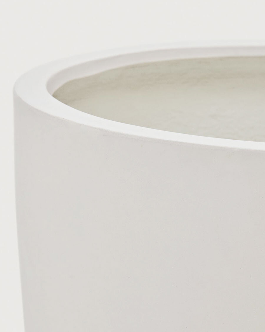 Macetero Aiguablava de cemento blanco Ø 56 cm