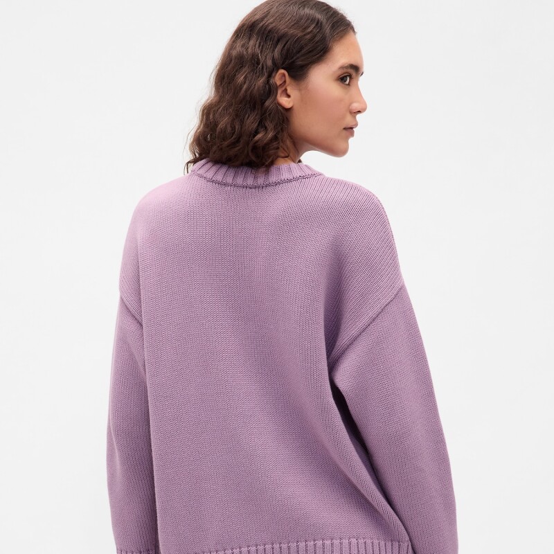 COTTON OS BF CREW PO AMETHYST