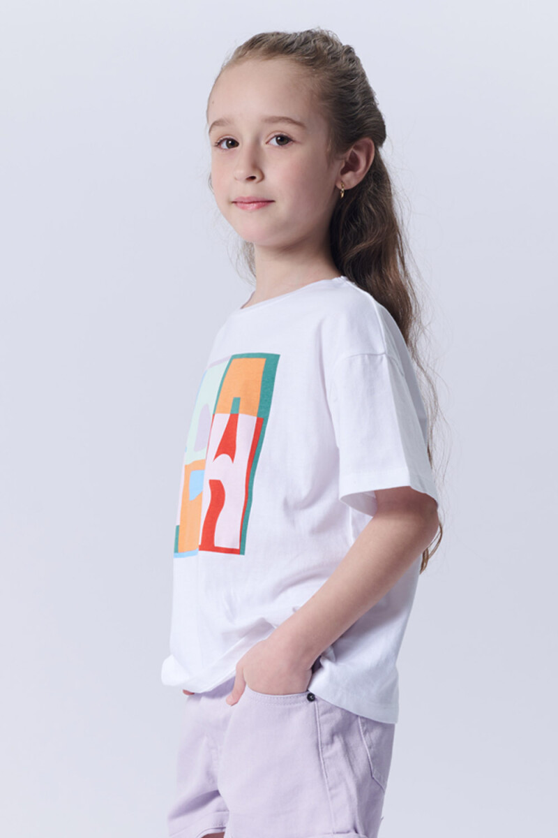 Remera manga corta estampa Sea Blanco
