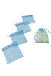 Pack x 100 - Bolsas organza 8x11 cm TURQUESA