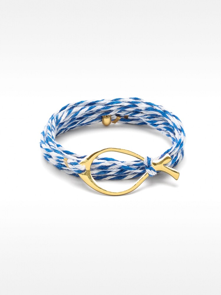 Pulsera Ajustable Pez - Acero Inoxidable azul