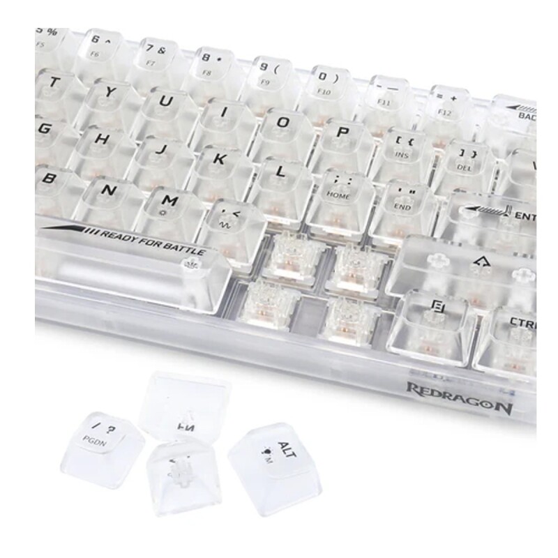 Teclado Gamer Redragon Fizz K617 RGB 60 Clear Teclado Gamer Redragon Fizz K617 RGB 60 Clear