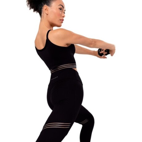 Calza legging deportiva para dama Graphene Negra y Gris Calza legging deportiva para dama Graphene Negra y Gris