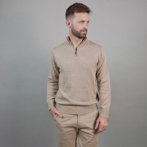BUZO 1/2 CIERRE Beige