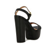 Vizzano Sandalia Dama C/pulsera Taco Alto C/plataforma Negro