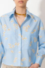 CAMISA GARDEN Celeste