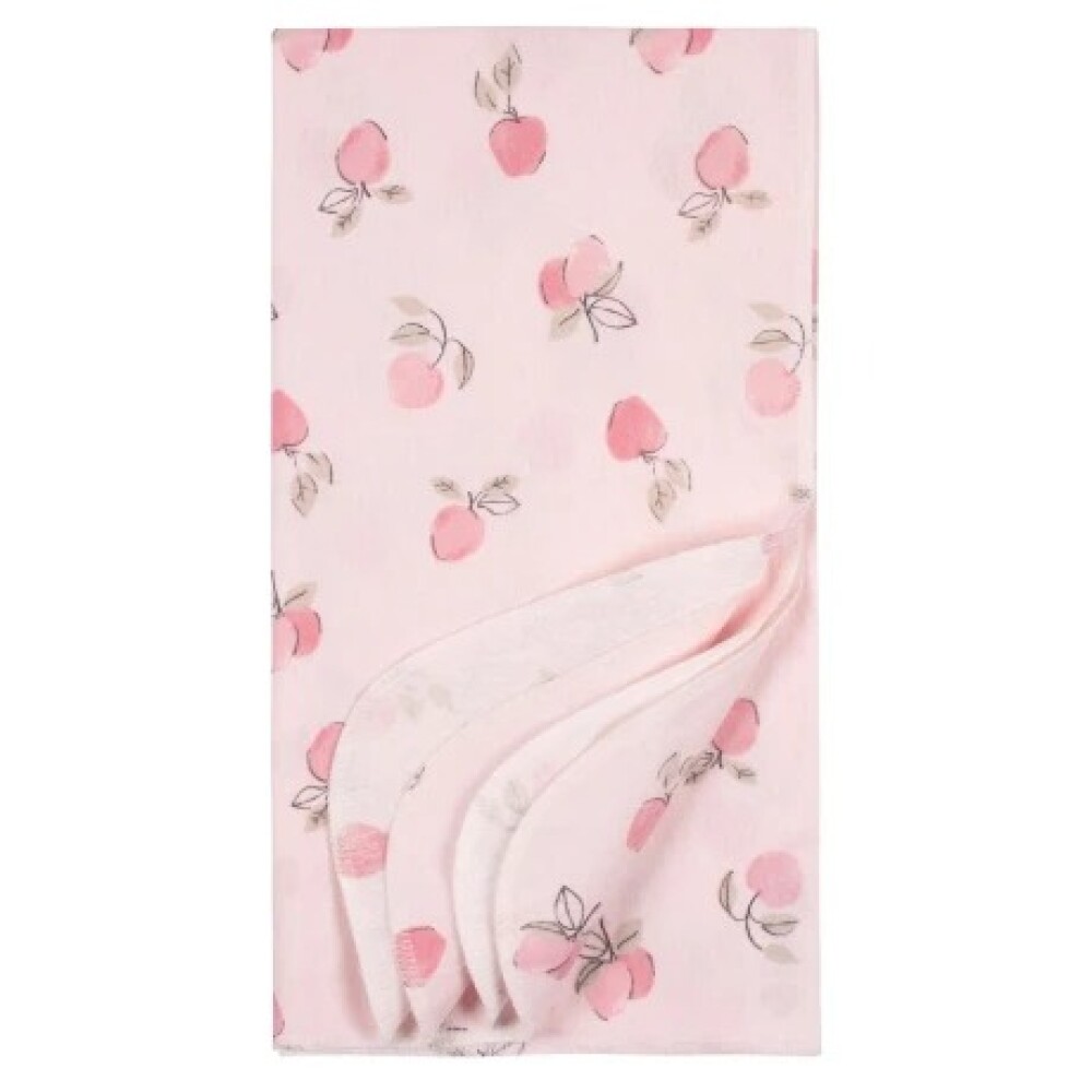 Set sabanas recibidores multifuncion gerber x4 apples rosa