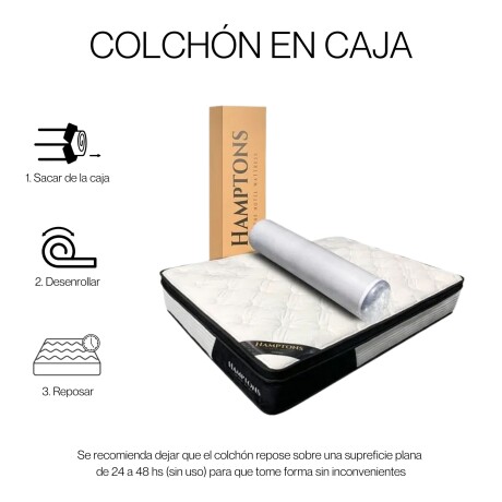 Sommier Queen THM Hybrid Cobalt Smart Box Baúl Negro