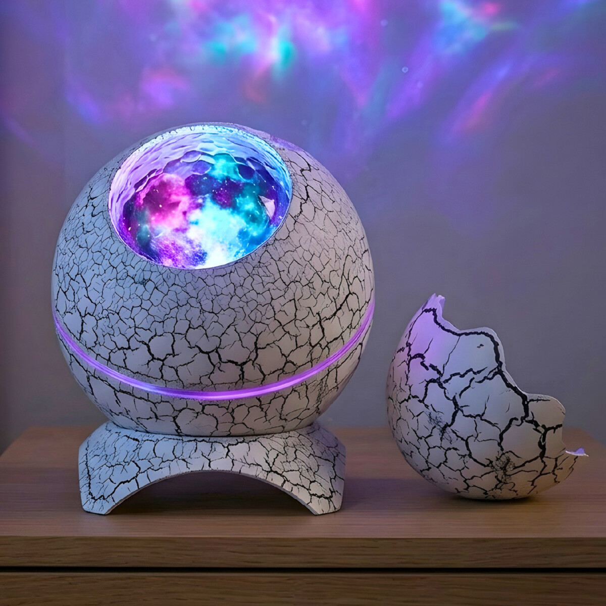 Lampara Proyector Galaxia Estrellas Huevo Nebula Espacial 