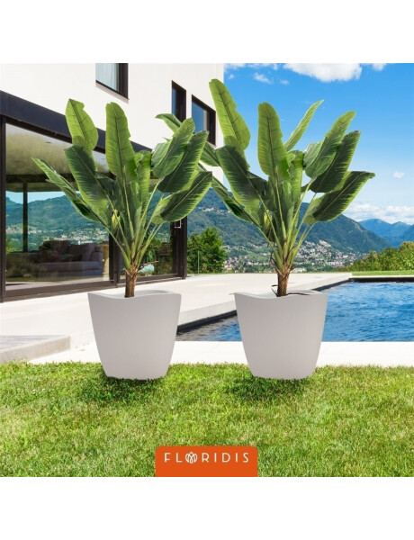 MACETA TRYAS JARDIN BLANCO 36X42CM MACETA TRYAS JARDIN BLANCO 36X42CM