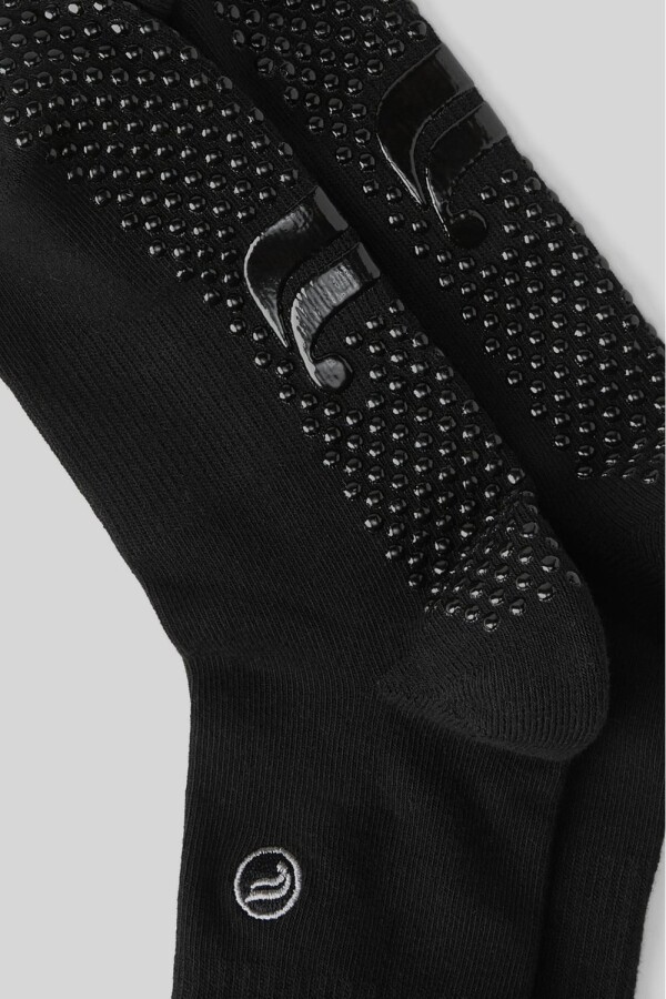 Medias The Powerhouse Quarter Crew Grip Sock Hombre Black