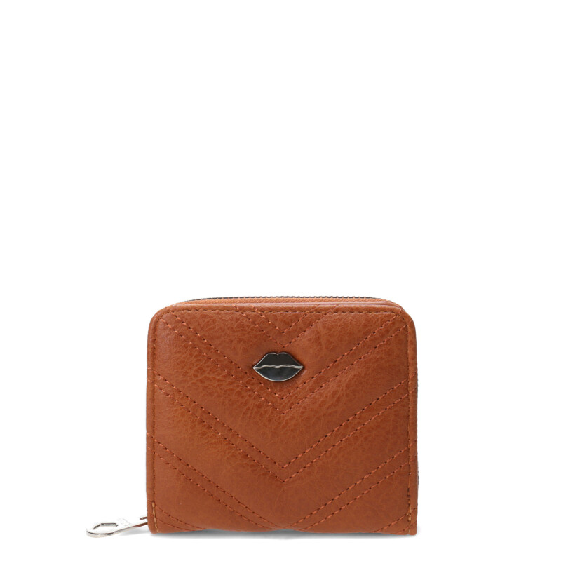 Billetera Las Oreiro Love Marrón Camel