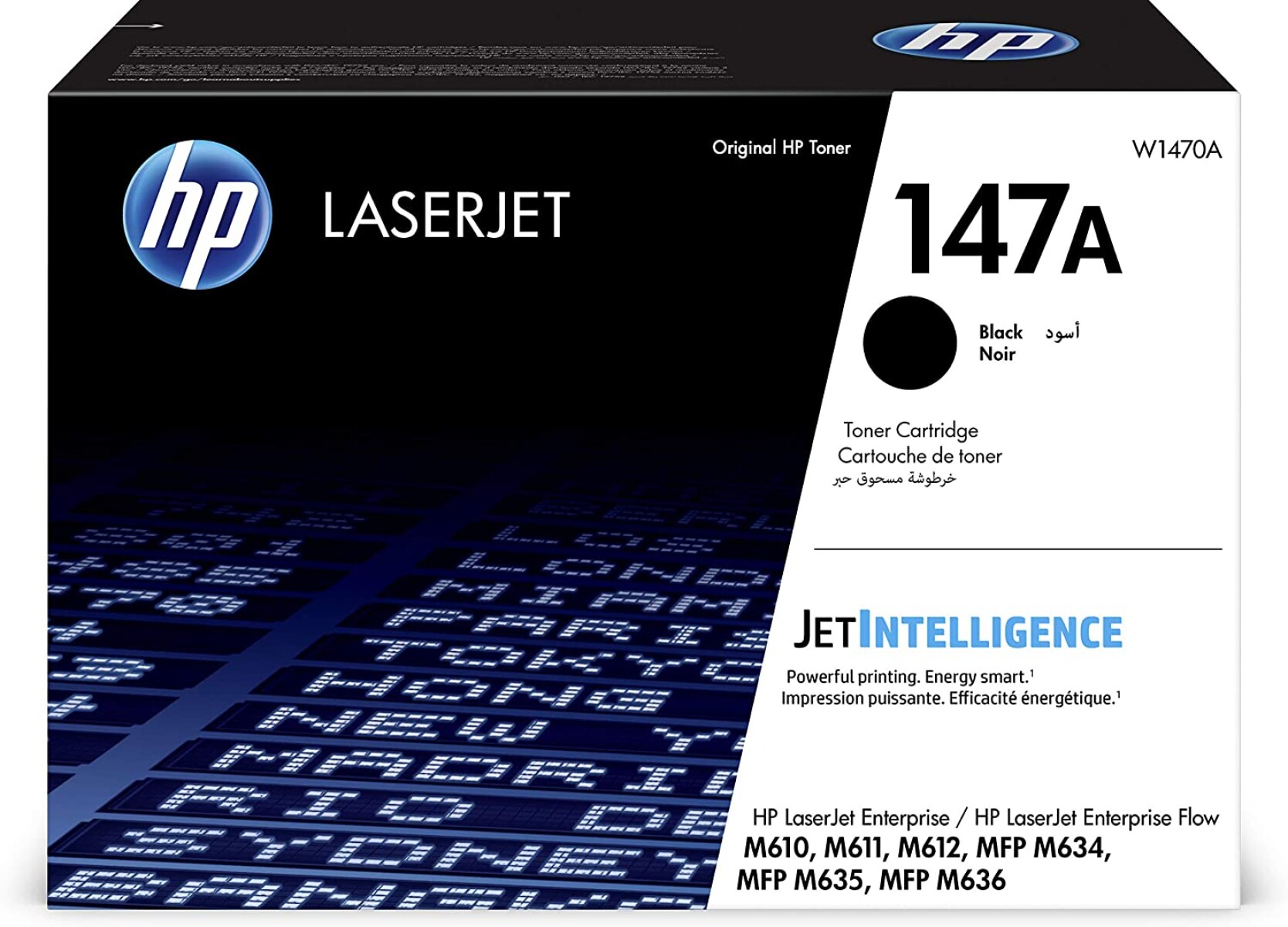 HP TONER W1470A 147A NEGRO M610/611/612/634/635 10.500CPS CP - Hp Toner W1470a 147a Negro M610/611/612/634/635 10.500cps Cp 