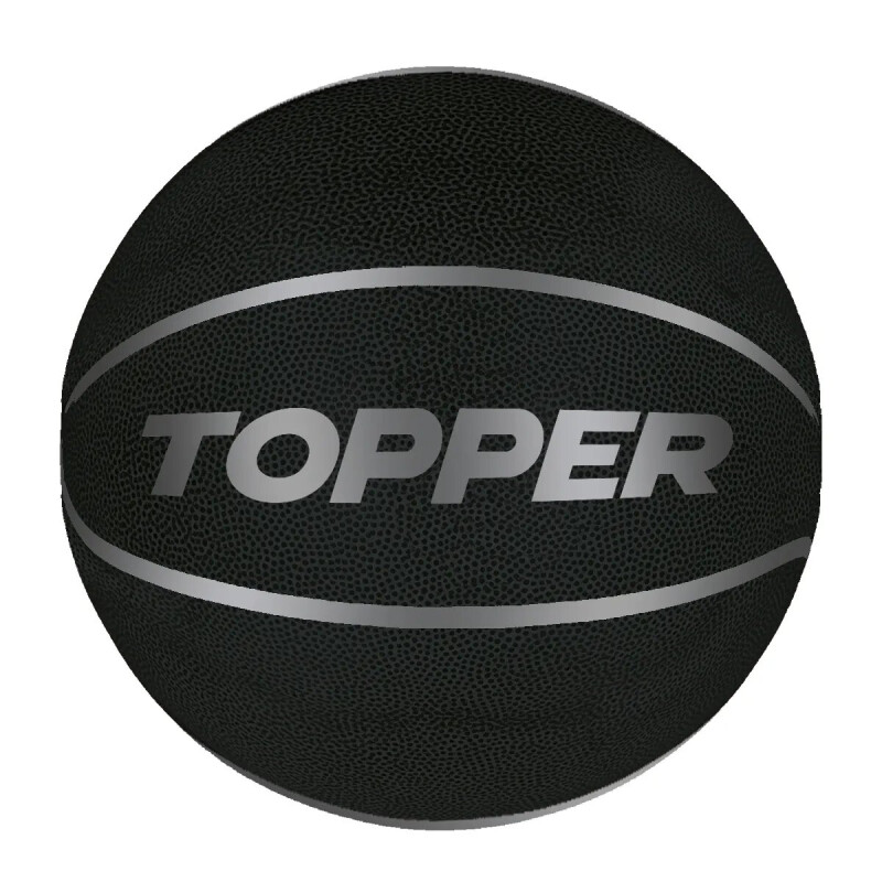 Pelota Topper Basket 7 Negro - Plateado