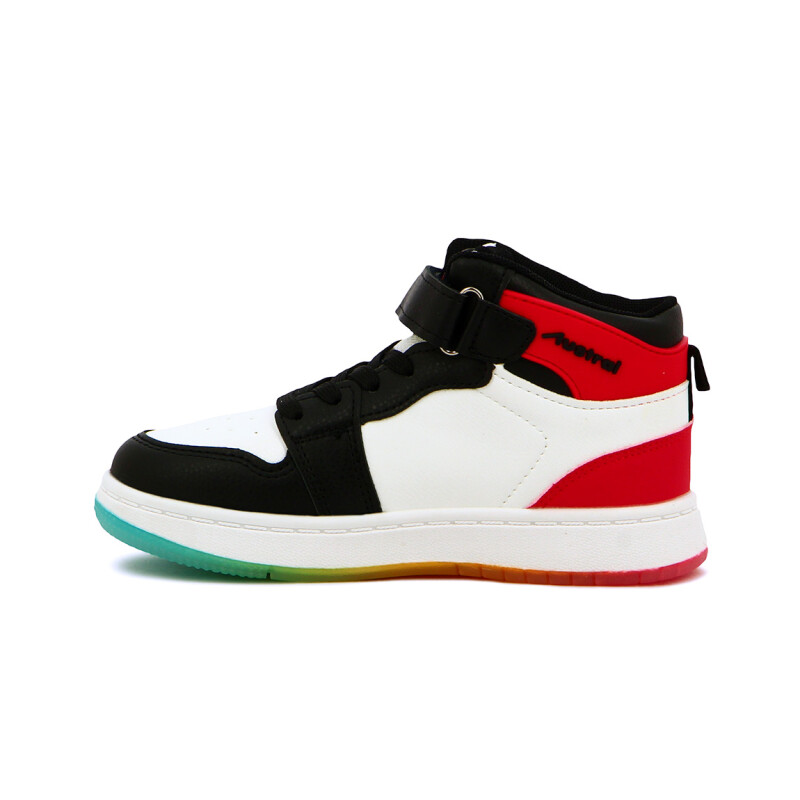 Bota de Niño/a Austral Raptor A Acordonada con Velcro Multicolor-Rojo