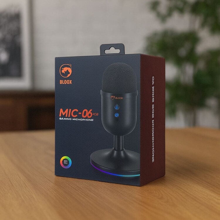 MICROFONO DE ESTUDIO GAMER MARVO NEGRO