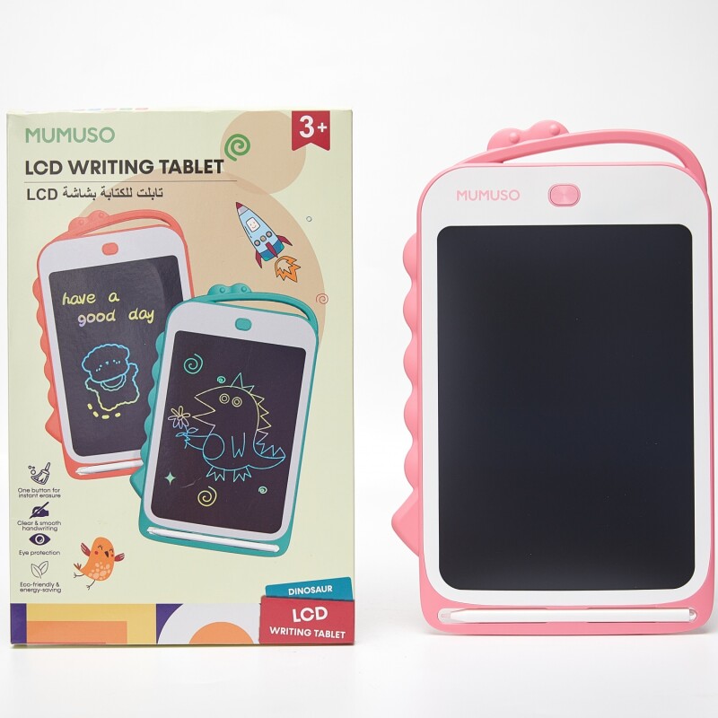 TABLETA DE ESCRITURA LCD (DINOSAURIO DE DIBUJOS ANIMADOS/ROSA) TABLETA DE ESCRITURA LCD (DINOSAURIO DE DIBUJOS ANIMADOS/ROSA)