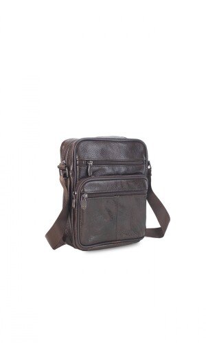 MORRAL CUERO TACUME CHOCOLATE