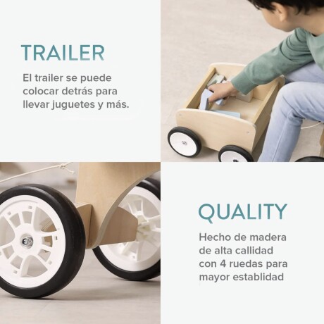 Buggie Bebesit de Madera con Trailer Buggie Bebesit de Madera con Trailer
