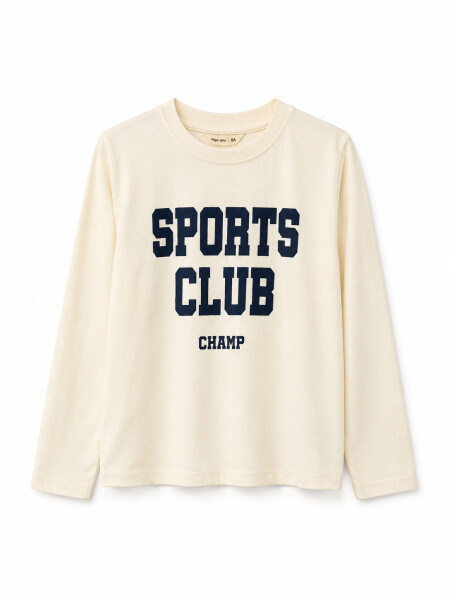 REMERA SPORT OFF WHITE