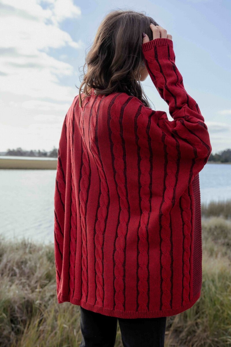 Sweater Oceano Rojo/Negro