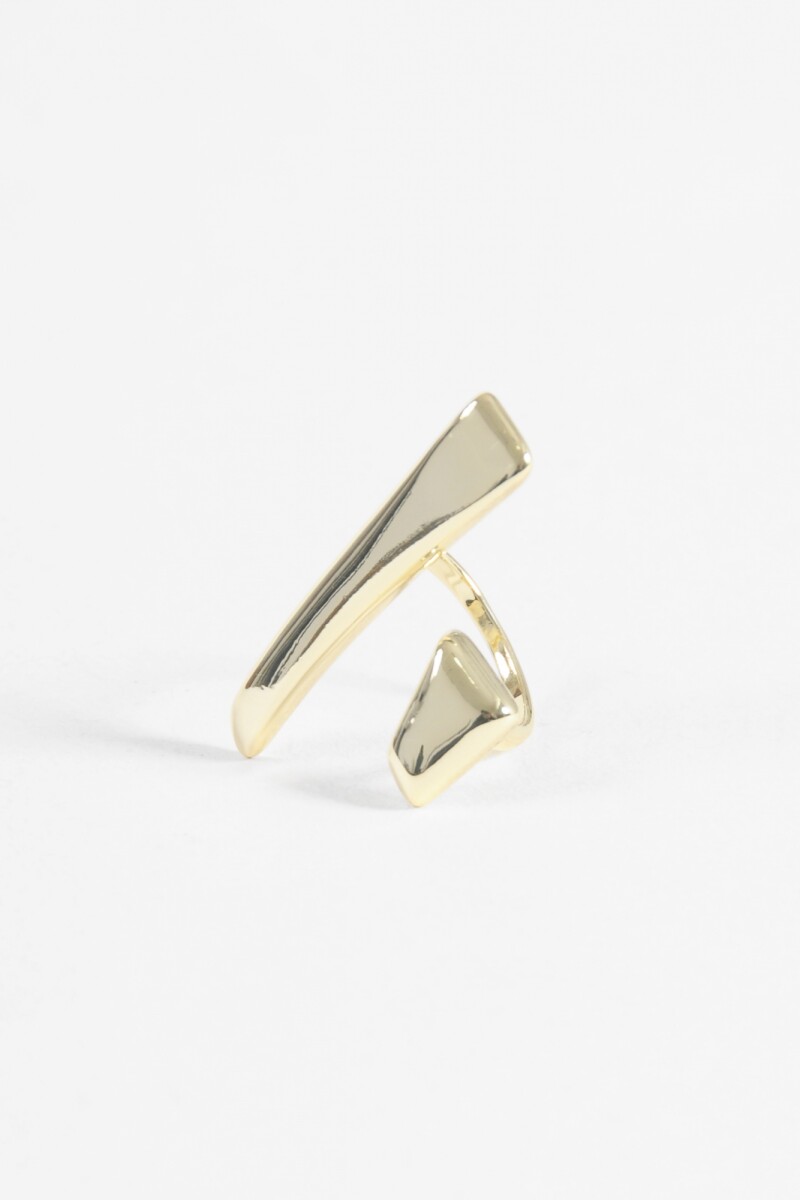 Anillo ajustable estructura dorado