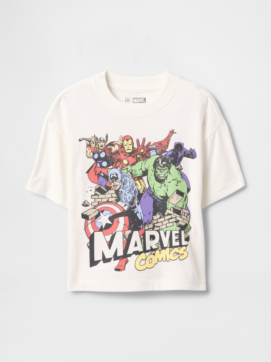 Remera Marvel Toddler Niño - New Off White 