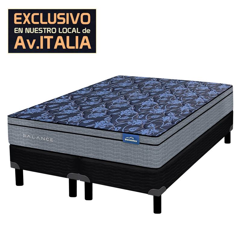Colchón Toscana con Sommier Queen - 160x200 (Oportunidad)