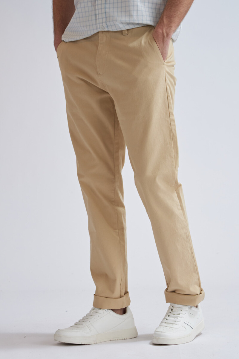 Pantalón chino - Beige 