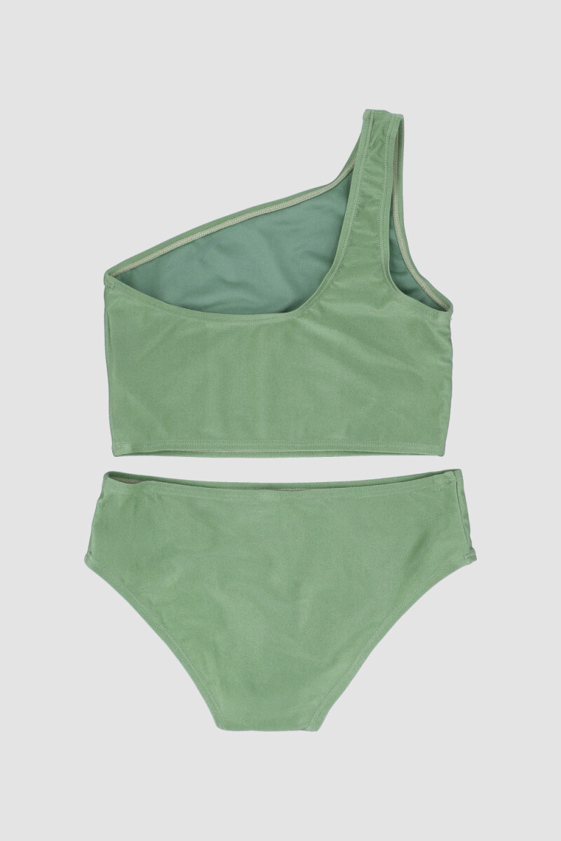 BIKINI VINTAGE 8-18A VERDE OSCURO