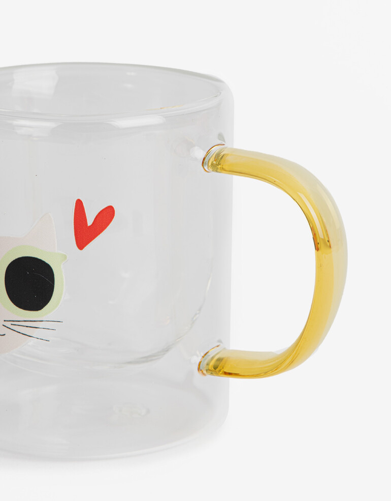 Artículos cocina Taza De Vidrio Estampada - Combinacion Multicolor