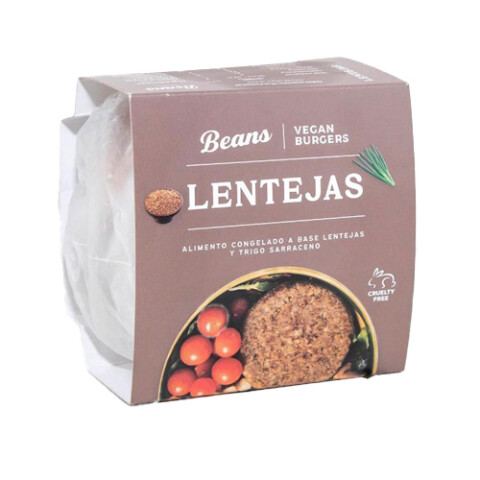 Burgers de lentejas y trigo sarraceno Beans Burgers Beans De Lentejas