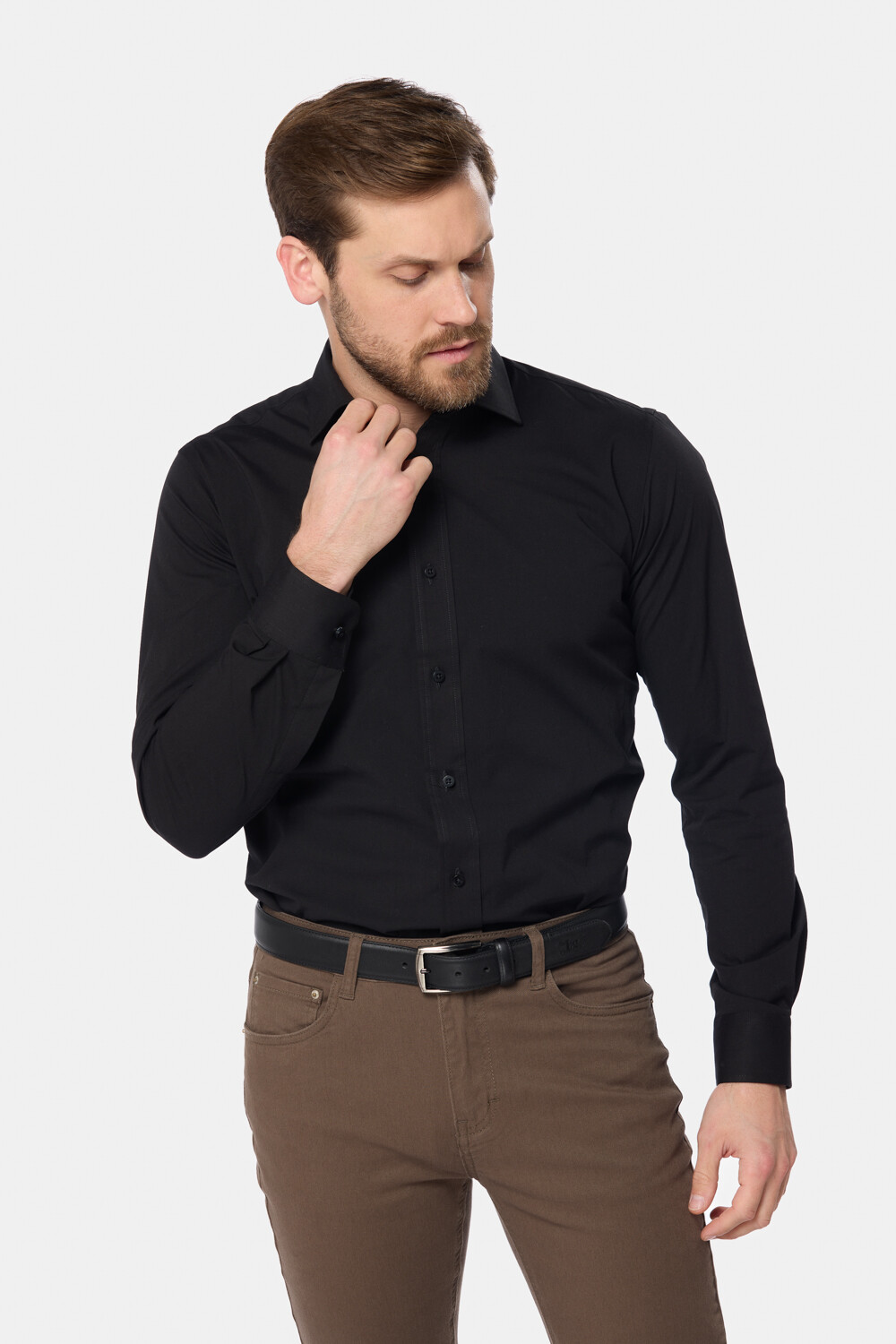 CAMISA DE VESTIR Negro