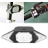 Luces Señaleros LED Recargable Control Remoto Bicicleta Mono Color Negro