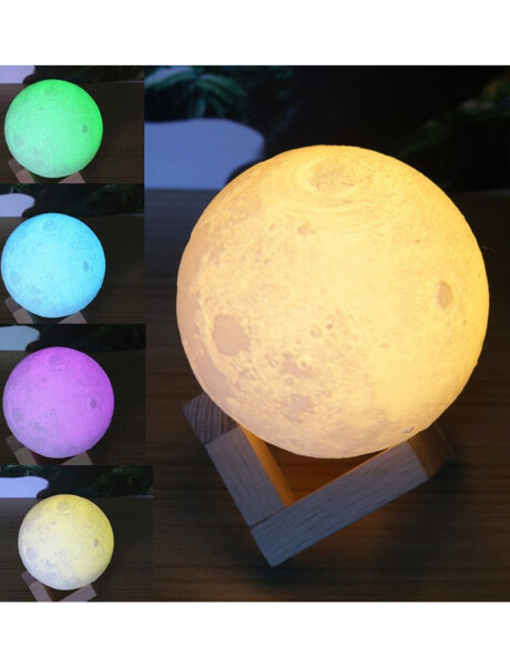 Veladora Luz LED decorativo Luna 13cm 8 colores Veladora Luz LED decorativo Luna 13cm 8 colores