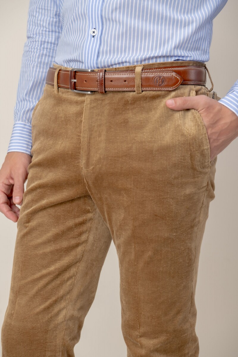 Pantalón Corduroy - Beige 