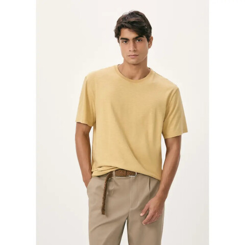 CAMISETA MM MASC AMARELO MEDIO