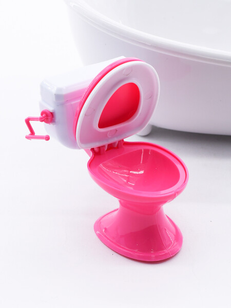 BAÑO SET PARA MUÑECAS BLANCO