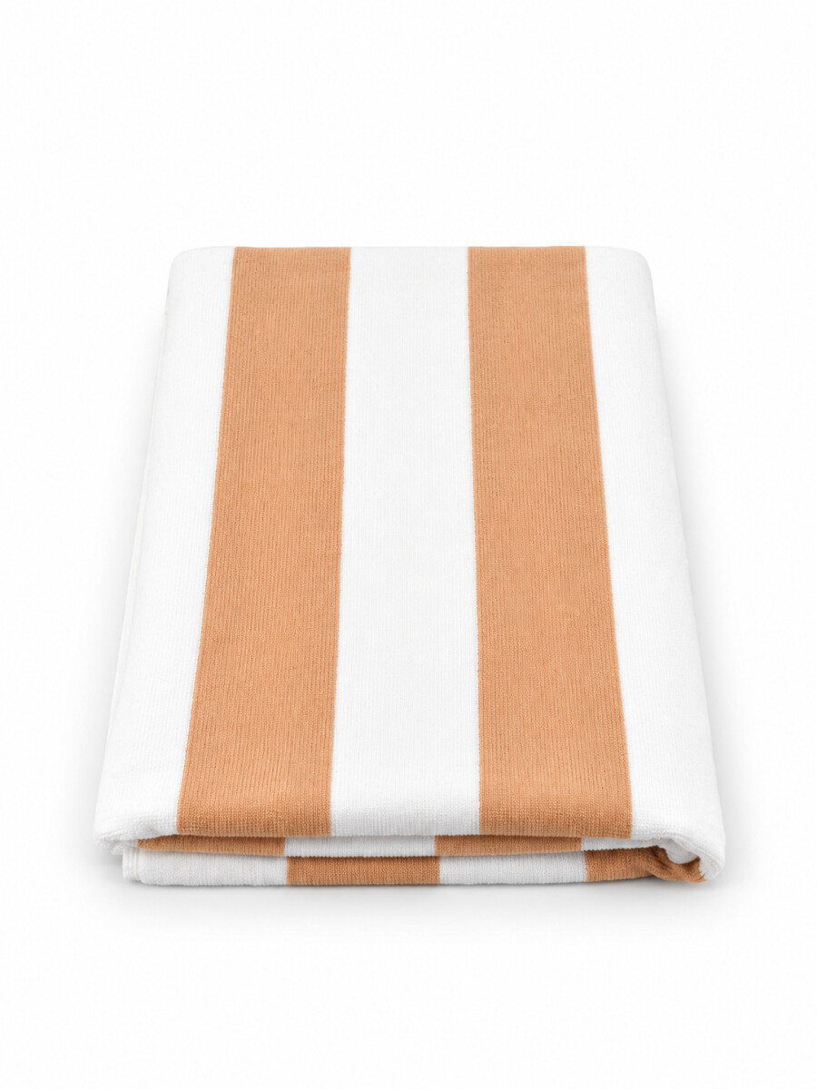 TOALLA IBIZA RAYAS - BEIGE 