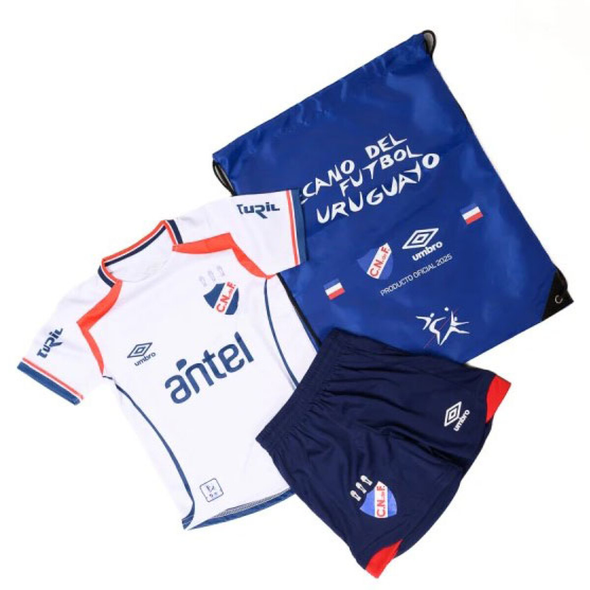 Set de futbol de Niños Umbro Set Nacional Camiseta & Short - Blanco - Azul Real - Rojo 
